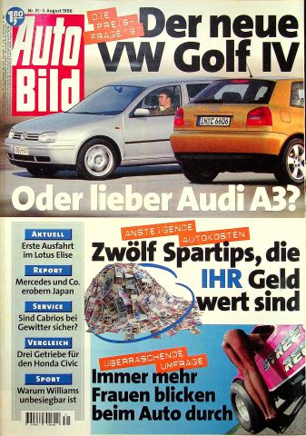 Deckblatt Auto Bild (31/1996)